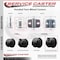 Service Caster 2-3/8'' Chair Caster Twin Wheel with Brakes 7/16'' Grip Ring Stem, 5PK SCC-GR02S60-NYS-B-716-5 - alternate 3